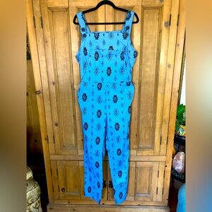 NOOWORKS Classic Overalls Geometric Pattern